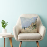 Coussin La promenade à Trouville par Claude Monet<br><div class="desc">Le Boardwalk de Trouville (1870) de Claude Monet est un tableau d'art impressionniste vintage qui présente une plage dans une station balnéaire de Normandie, en France, par beau temps. À propos de l'artiste : Claude Monet (1840-1926) est un fondateur du mouvement de peinture impressionniste française, dont la plupart de ses...</div>
