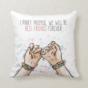 Coussin La promesse des meilleurs amis Pinky Lancer l'ore