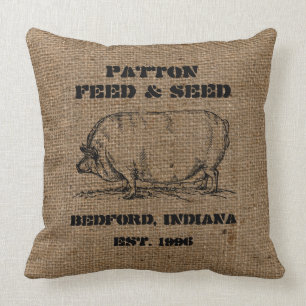 Coussin La publicité faite sur commande vintage