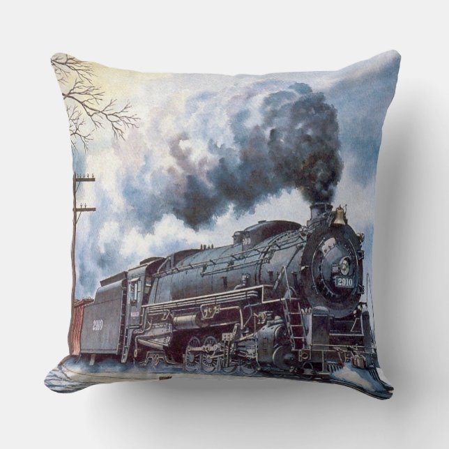 Coussin La puissance de la vapeur (Recto)