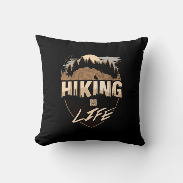 Coussin La randonnée est la vie (Recto)