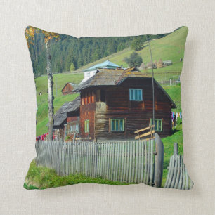 Coussin La Roumanie, Moldau, maison de ferme de pays