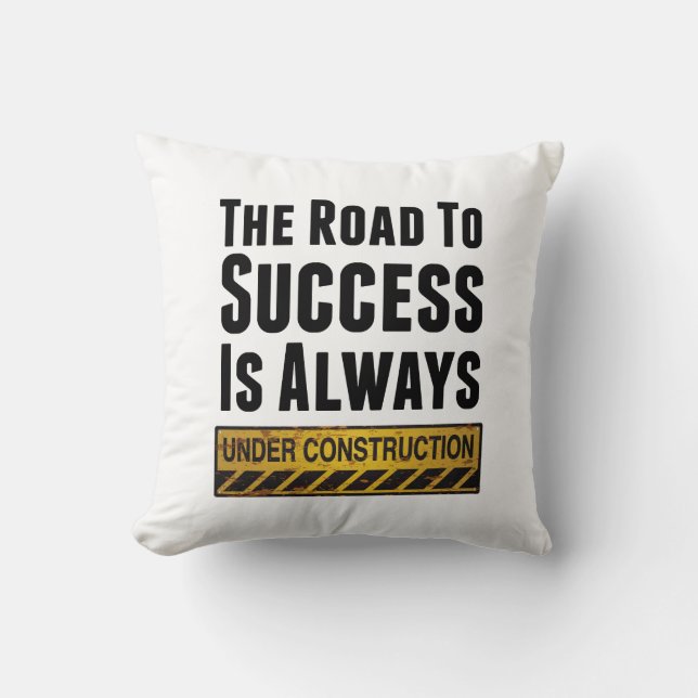 Coussin La route au succès (Recto)