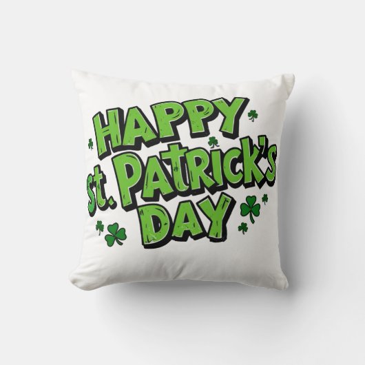 Coussin la Saint-Patrick, la journée de Patrick (Recto)
