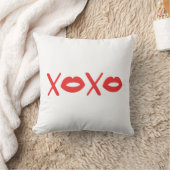 Coussin La Saint-Valentin XOXO Lèvres (Couverture)