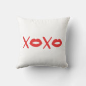 Coussin La Saint-Valentin XOXO Lèvres (Verso)