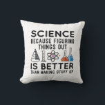 Coussin La science à l'oeuvre<br><div class="desc">La Science Parce Qu'Il Est Mieux De Comprendre Les Choses Que De Faire Les Choses</div>