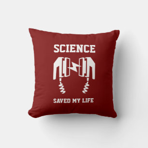 Coussin La science m'a sauvé la vie