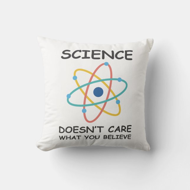 Coussin La science ne se soucie pas de ce que vous croyez (Recto)