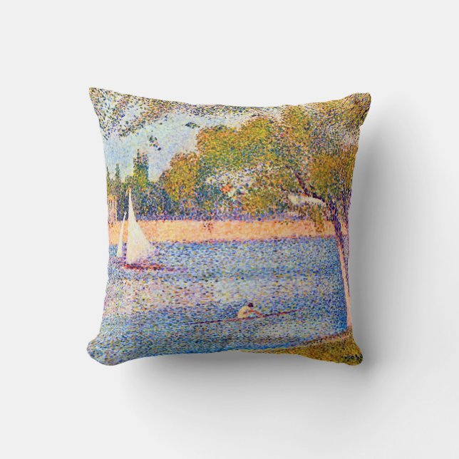 Coussin La Seine à La Grande Jatte, Seurat (Recto)
