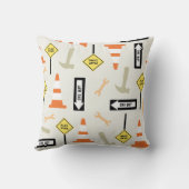 Coussin La signalisation autoguide le décor (Verso)