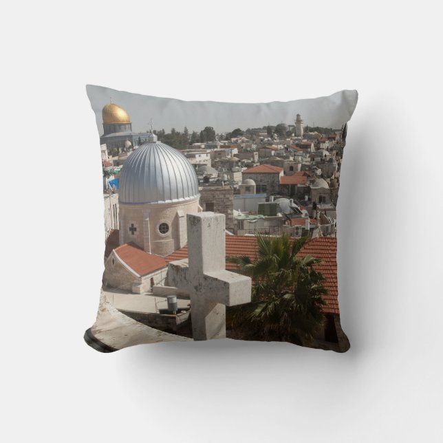 Coussin La silhouette de la vieille Jérusalem (Recto)