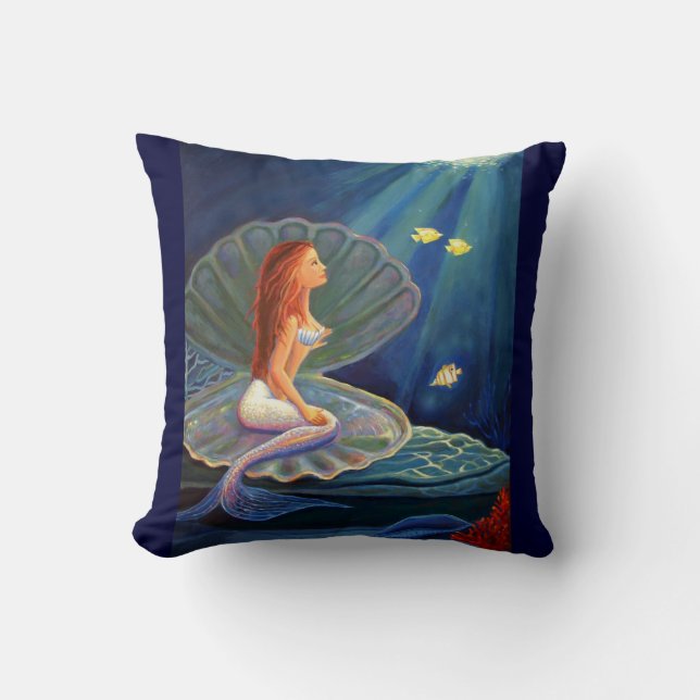 Coussin La sirène de bloc supérieur - carreau (Recto)