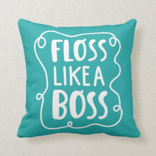 Coussin La soie aiment une expression dentaire du patron
