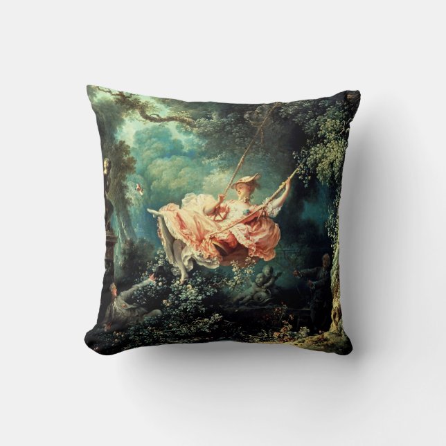 Coussin La Swing - Rococo Vintage Art de Fragonard (Recto)