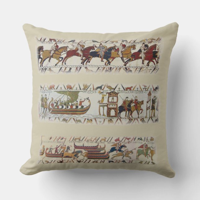 Coussin La tapisserie a3 de Bayeux (Recto)