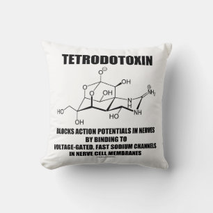 Coussin La tetrodotoxine bloque des potentiels d'action