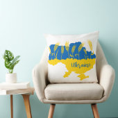 Coussin La typographie ukrainienne et l'oreille au blé sur (Chaise)