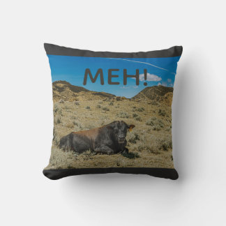 Coussin La vache STEER la vache dit MEH pas de meuglement