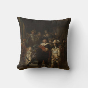 Coussin La Veille de nuit Le chef-d'oeuvre baroque Rembran