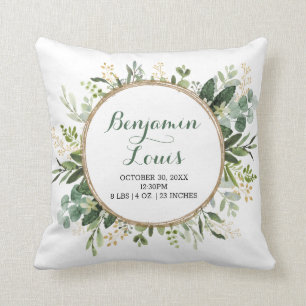 Coussin La verdure botanique moderne Les statistiques de n
