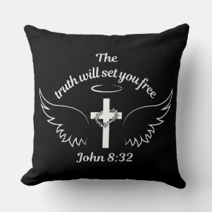 Coussin La Vérité Vous Libérera Jean 8:32
