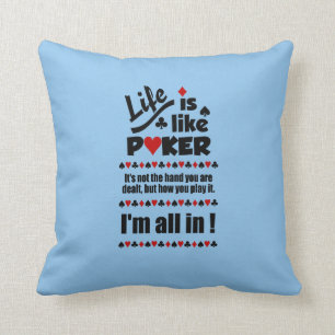 Coussin La VIE AIMENT le carreau de coutume de TISONNIER