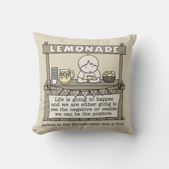 Coussin La vie arrive (Recto)