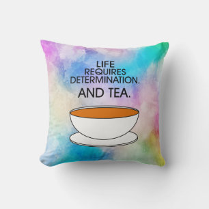 Coussin La vie artistique exige de la détermination + cita