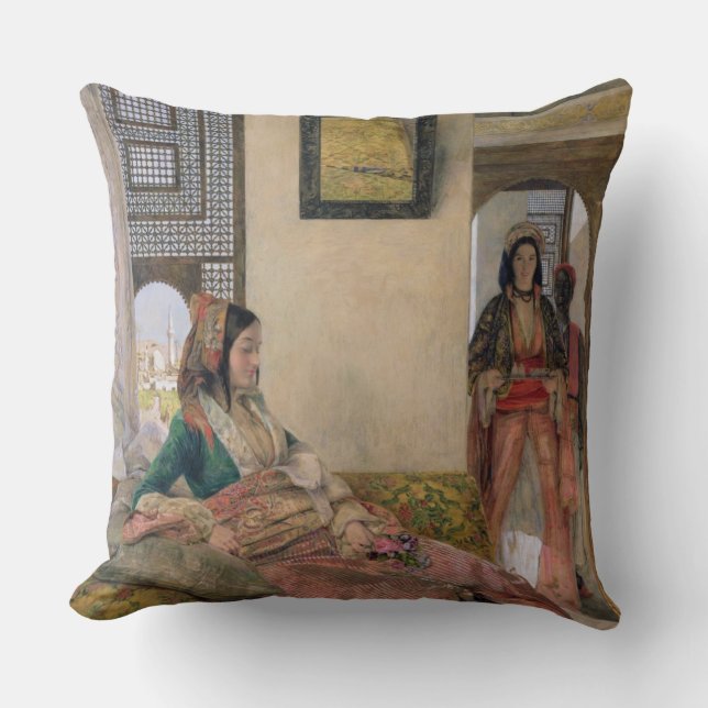 Coussin La vie dans le harem, le Caire (Recto)