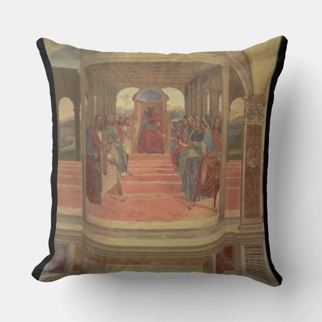 Coussin La vie de St Benoît (fresque) (détail) (Recto)