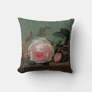 Coussin La vie des fleurs sur une haie