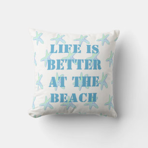 Coussin La vie est meilleure à l'oreiller à l'oreiller à l
