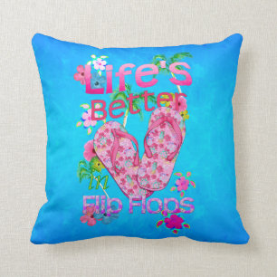 Coussin La vie est meilleure dans des bascules