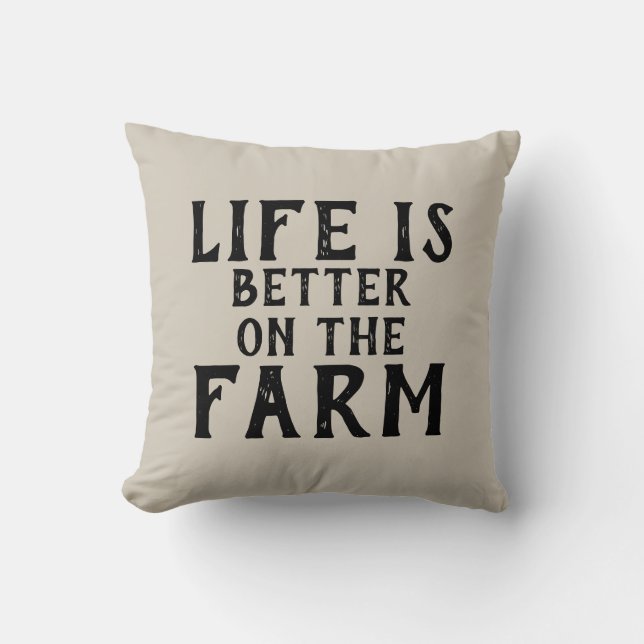 COUSSIN LA VIE EST MEILLEURE DANS LA FERME | (Recto)