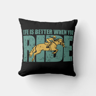 Coussin La Vie Est Meilleure Quand Vous Roulez - Équitatio
