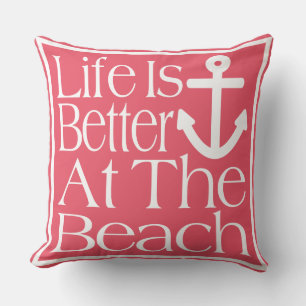 Coussin La Vie Est Mieux À La Plage
