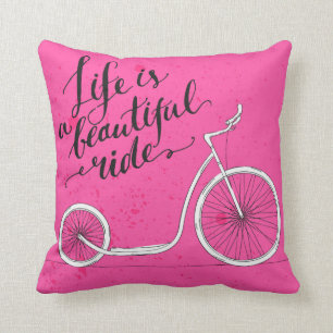Coussin La vie est un beau rose de tour