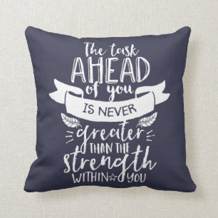 Coussin La Vie Inspirationnelle Cite La Force En Vous