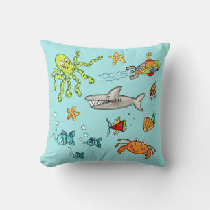 Coussin La vie marine sous la mer