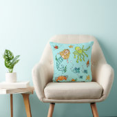 Coussin La vie marine sous la mer (Chaise)