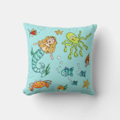 Coussin La vie marine sous la mer (Recto)