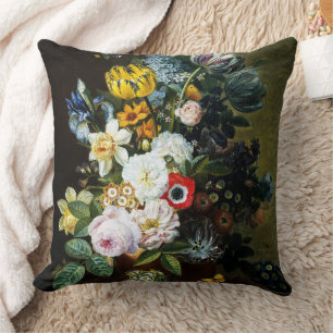 Coussin La vie morte avec la peinture de fleurs