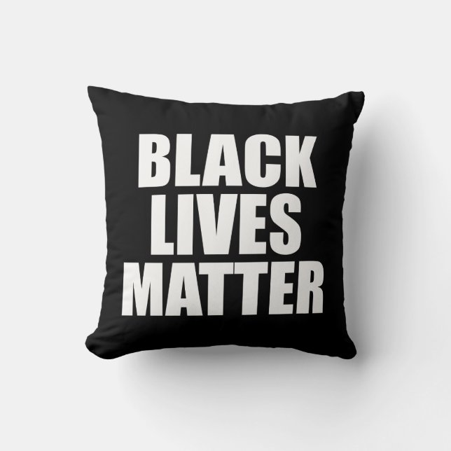 Coussin La vie noire importe (Recto)