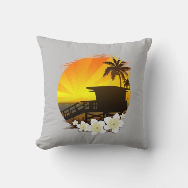 Coussin La Vie Plage (Recto)