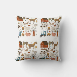 Coussin La vie sur l'oreiller à lancer à la ferme