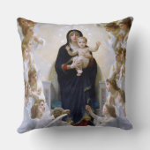Coussin La Vierge aux anges par William Bouguereau (Verso)