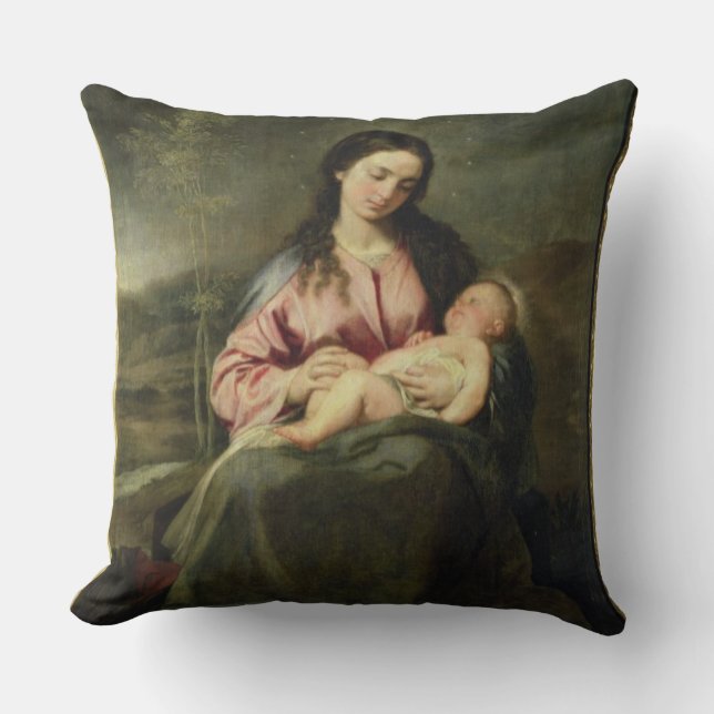 Coussin La Vierge et l'enfant (Recto)
