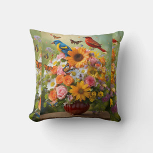 Coussin "La vitamine en fleurs : un bouquet de bien-être e