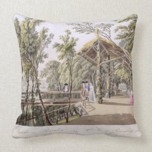Coussin La vue du Reisenberg fait du jardinage près de la